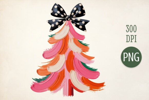 Download Bold Brush Christmas Tree Art - Christmas tree art Collection