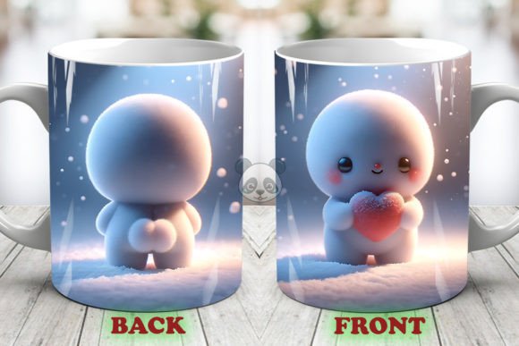 Download Cute Snowman 3D Christmas Mug Wrap - Christmas mug Collection