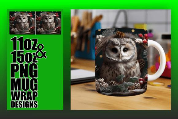 Download Snowy Owl Christmas Mug Art - Christmas mug Collection