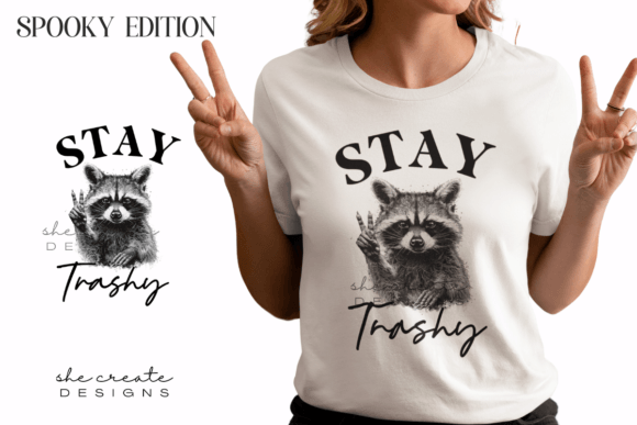 Download Racoon Stay Trashy Design PNG - Racoon Collection