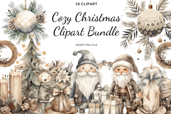 Download Cozy Christmas Clipart Bundle - Premium Resources