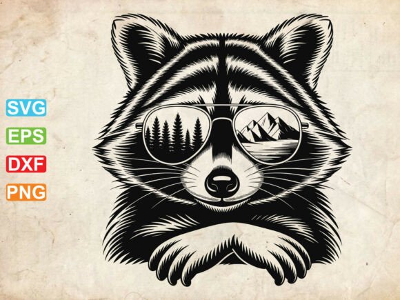 Download Raccoon Forest Scene Svg,Racoon Face Svg - Racoon Collection