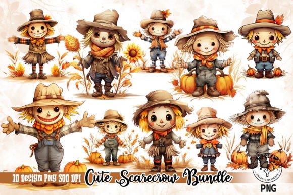 Download Cute Scarecrow Sublimation Clipart - Cute scarecrow Collection