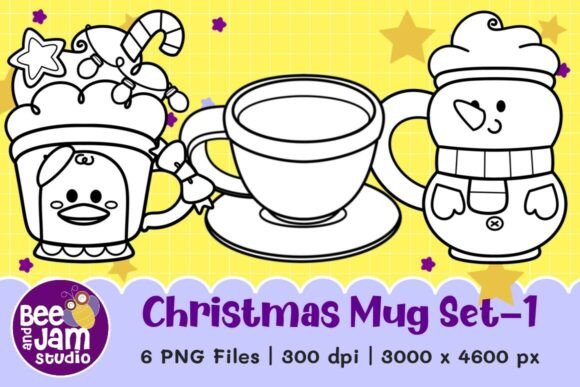 Download Christmas Mug Clipart Set-1 - Christmas mug Collection